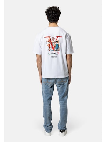 19V69 ITALIA Majica 'Tamaro Racing' | bela barva