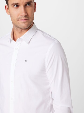 Calvin Klein Slim fit Button Up Shirt in White