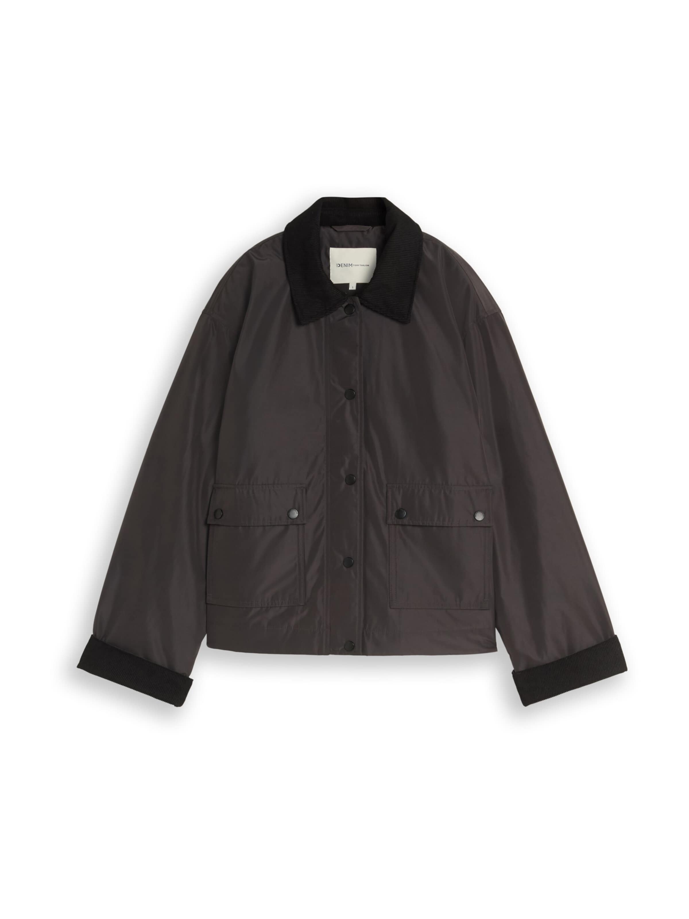 TOM TAILOR DENIM - Chaqueta de entretiempo en gris: frente