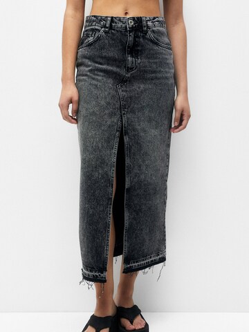 Pull&Bear Rok in Grijs: voorkant