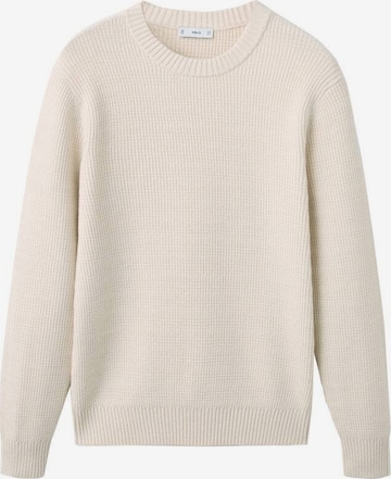 MANGO MAN Pullover 'Canut' in Weiß: Vorderseite