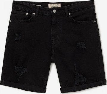 Coupe slim Jean Pull&Bear en noir : devant