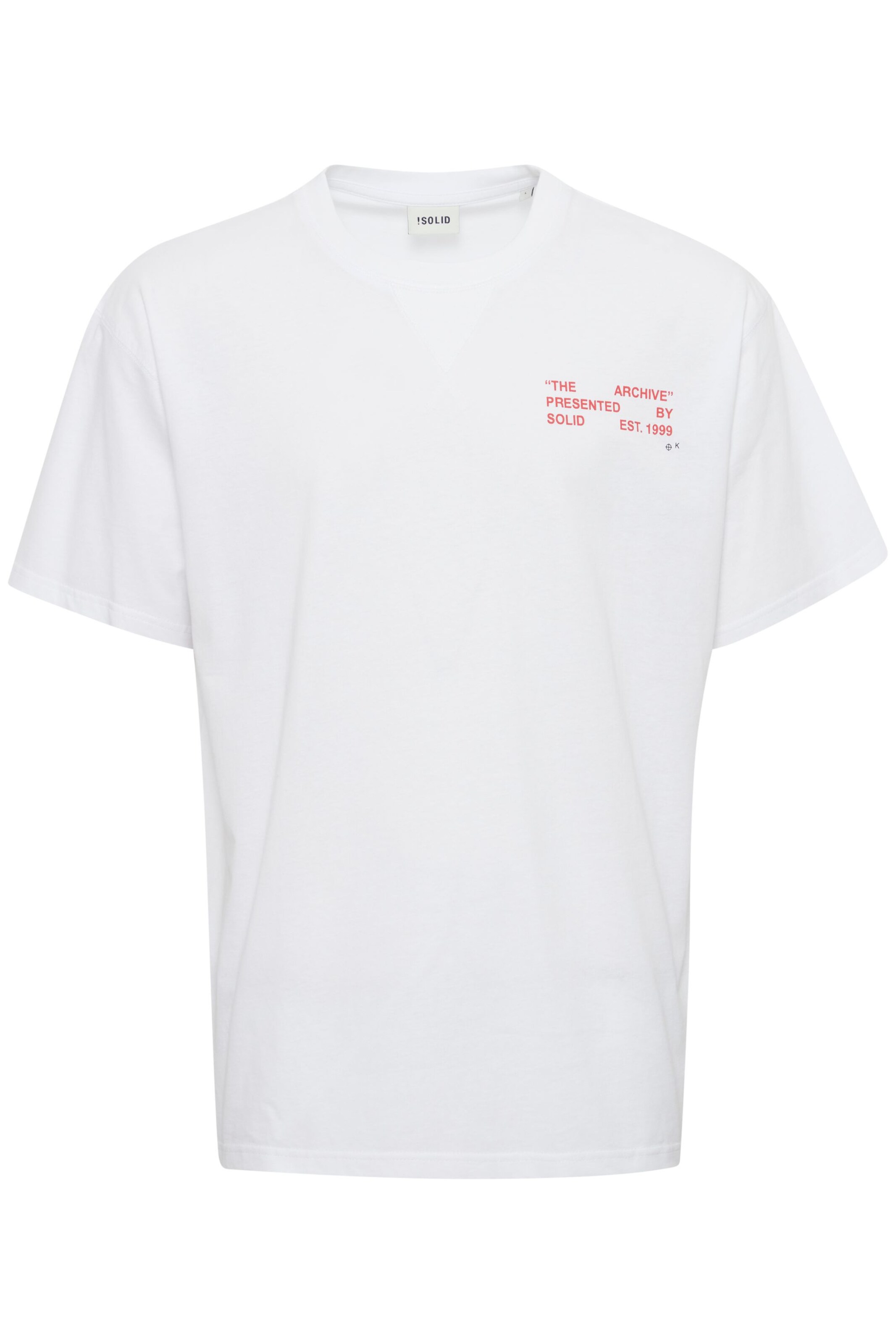 !Solid - Camisa em branco: frente