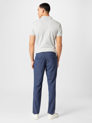 BOSS Black Regular Trousers with creases 'Genius' in Blue
