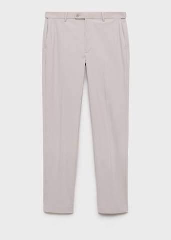 MANGO MAN Slim fit Pleated Pants 'Zurich' in Beige