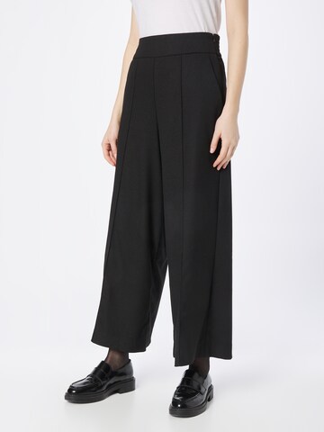 FIVEUNITS Wide leg Pants 'Rose' in Black: front