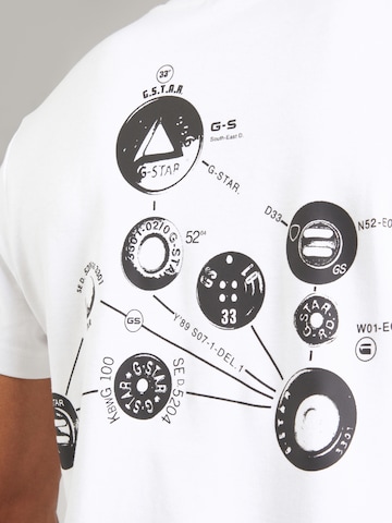 Maglietta 'Trims' di G-STAR in bianco