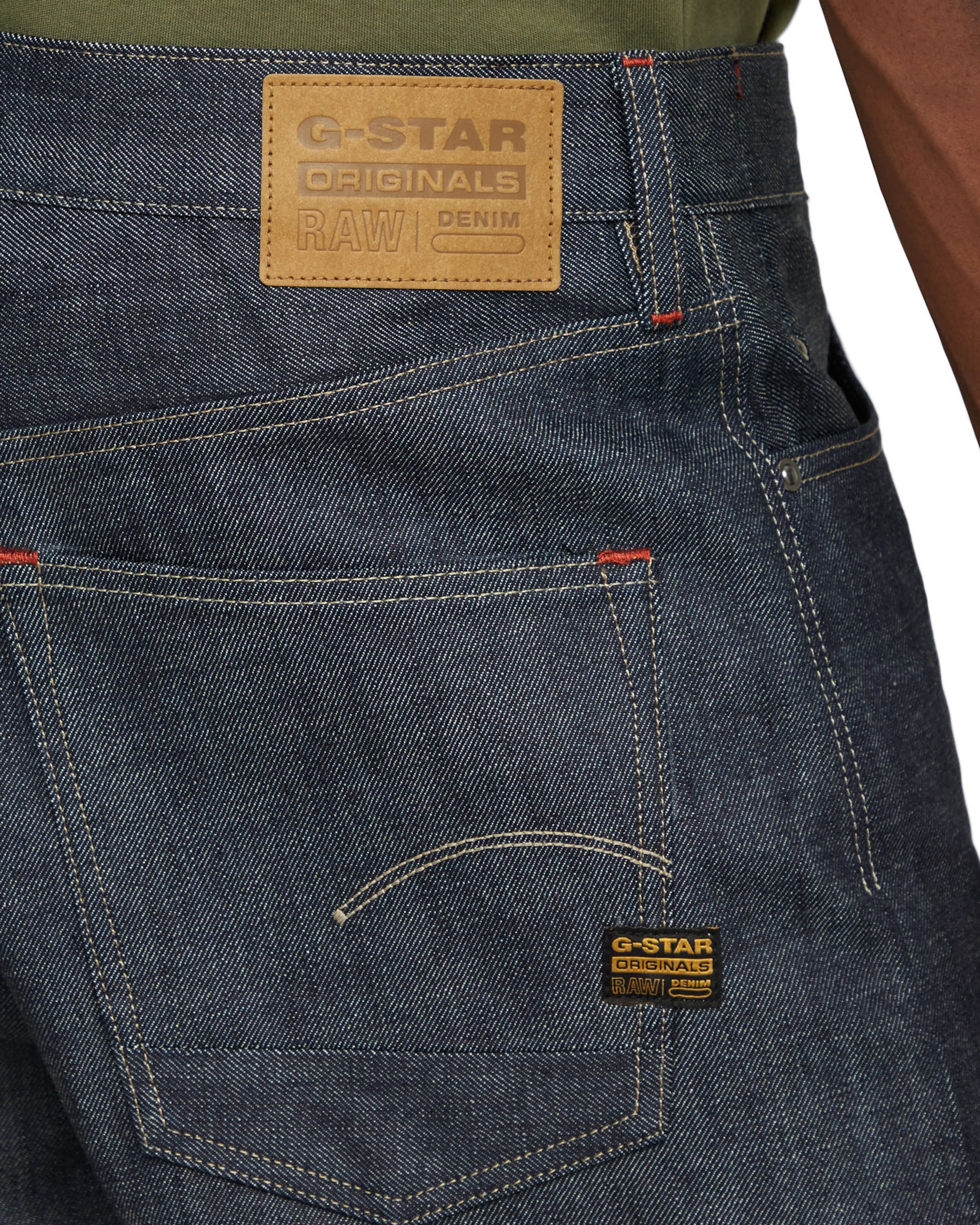 G-STAR Regular Gerade Hose 'DAKOTA' in Blau