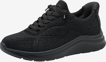 Baskets basses Tamaris en noir : devant