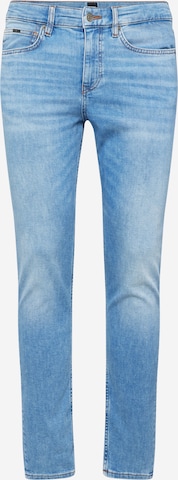 BOSS Black Slimfit Jeans 'Delano' in Blauw: voorkant