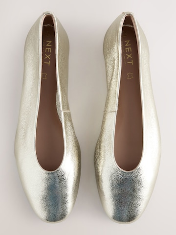 Next Ballet Flats in Gold