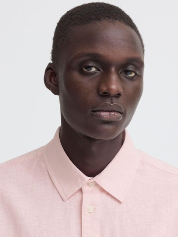 BLEND - Ajuste regular Camisa ' BHAban Slub Linen Mix ' en rosa