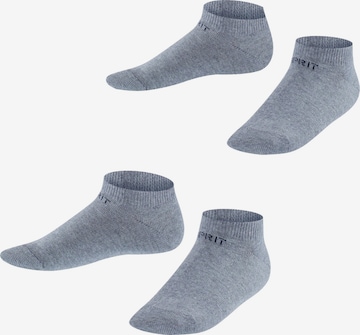 ESPRIT Socks 'Foot Logo 2-Pack' in Grey: front