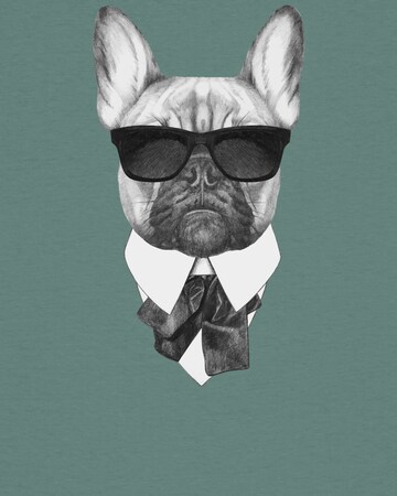 Watapparel Shirt 'Ein fescher Hund' in Green
