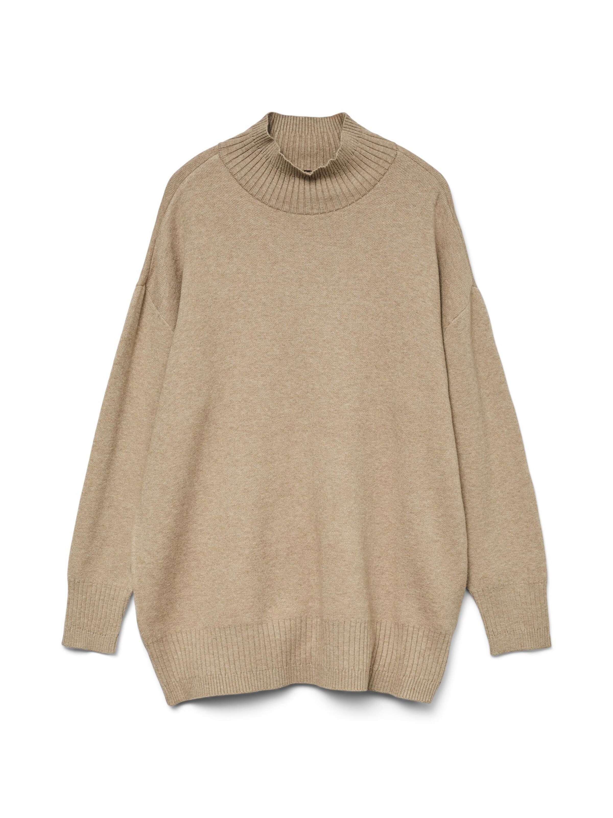 VERO MODA Trui 'Gold' in Bruin: voorkant