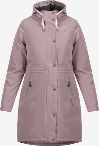 Schmuddelwedda Raincoat in Purple: front