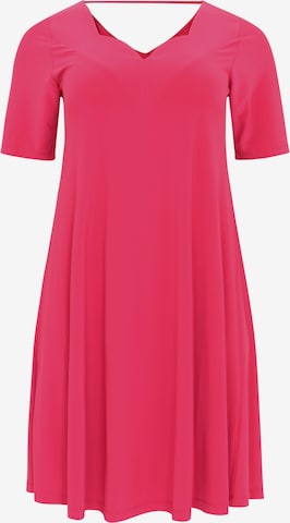 Yoek Dress 'Dolce' in Pink: front