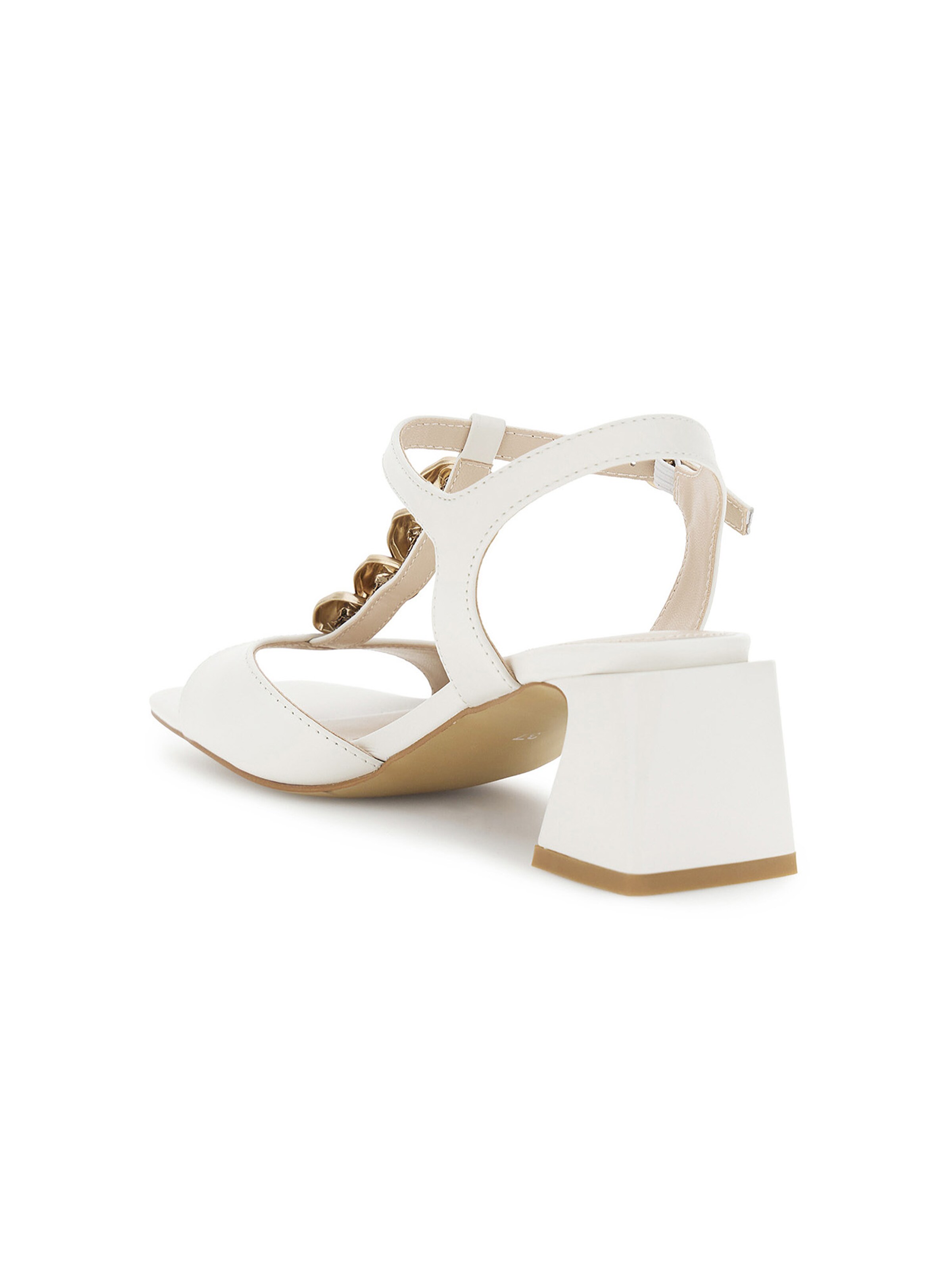 CAFè NOIR Sandalen met riem in Beige