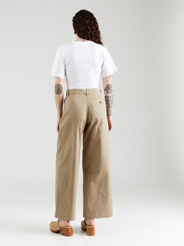 Wide Leg Pantalon 'Sanda' WEEKDAY en beige
