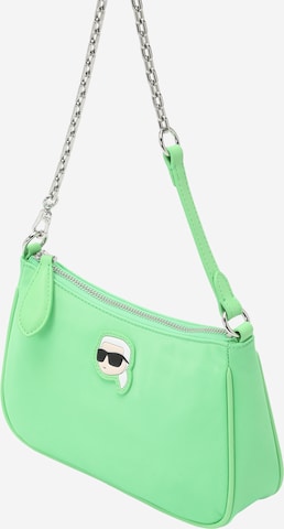 Karl Lagerfeld - Bolso de hombro en verde: frente