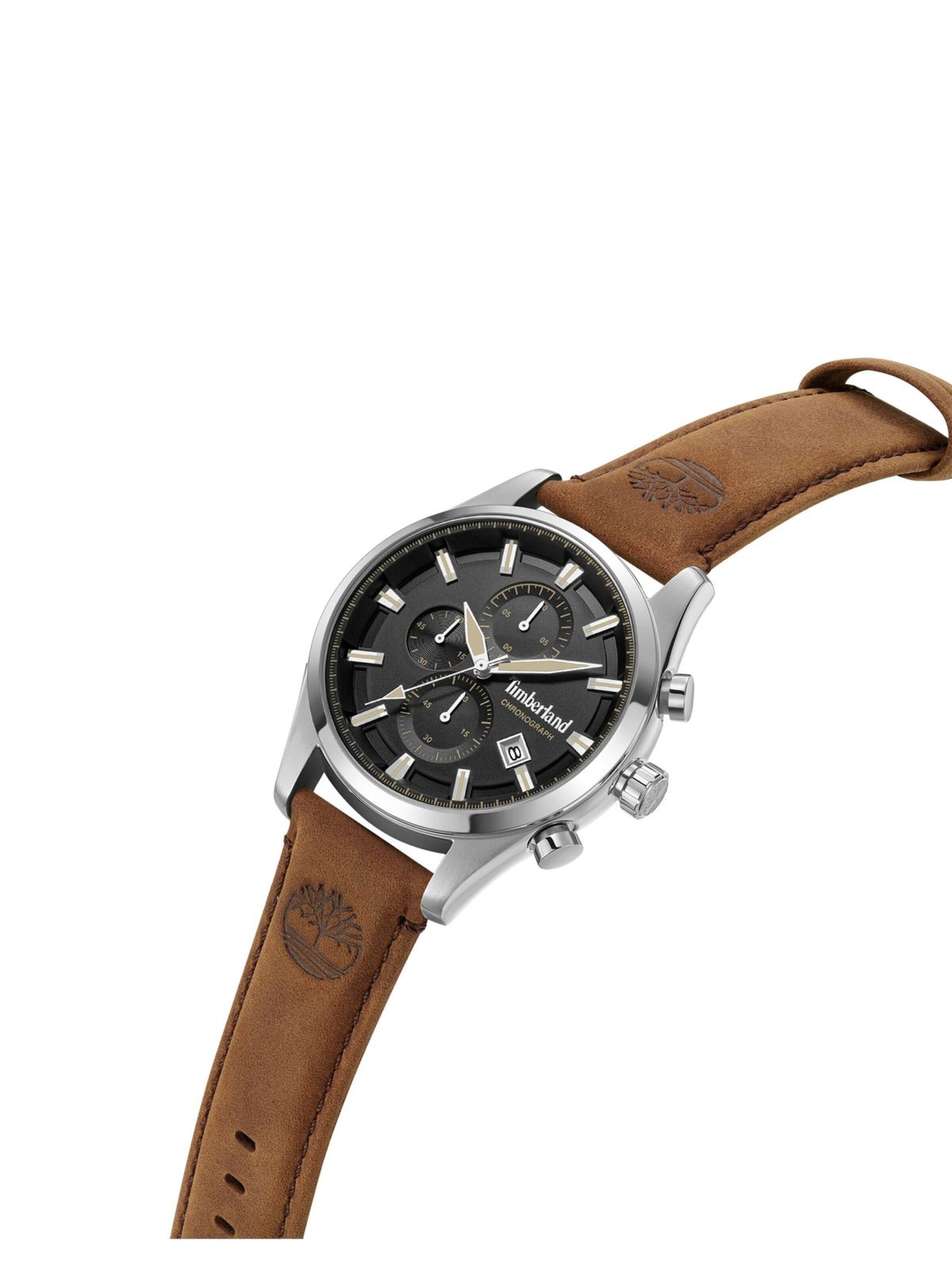 TIMBERLAND Analoog horloge 'Chronograph Ashmont' in Bruin