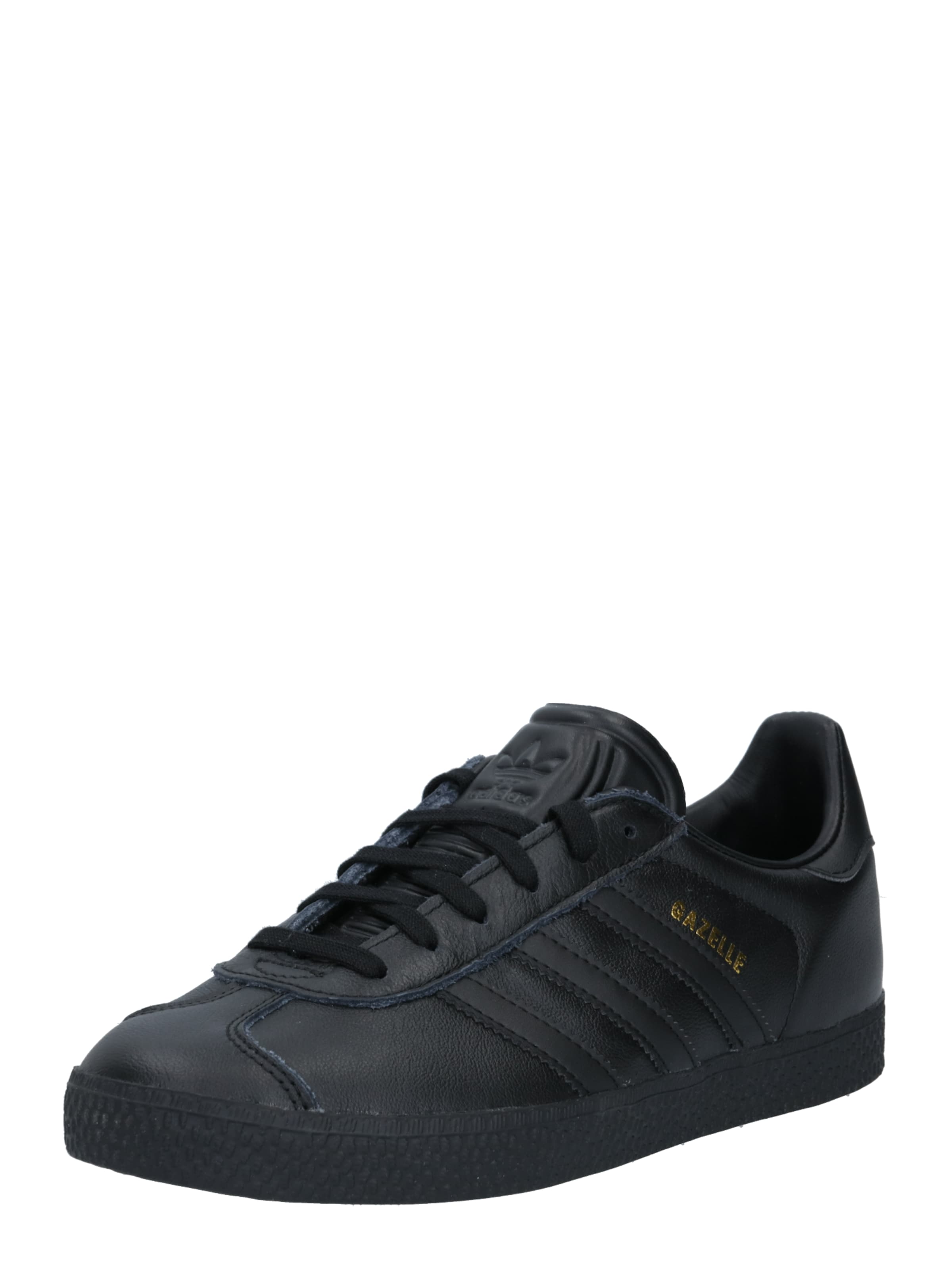 Baskets 'Gazelle' ADIDAS ORIGINALS en noir : devant