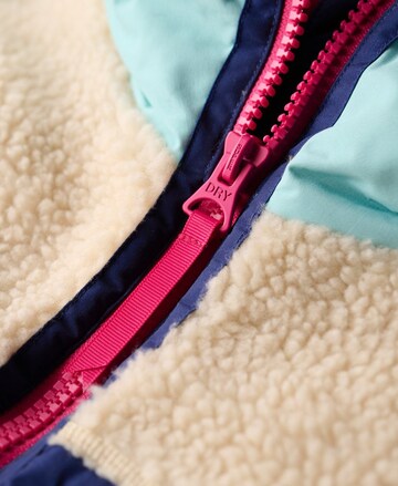 Superdry Fleece jas in Beige