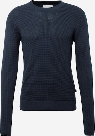 Casual Friday Sweater 'Karlo' in Blue: front