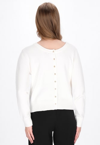 Cardigan DreiMaster Klassik en blanc : devant