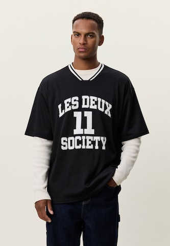 Les Deux T-shirt i svart: framsida