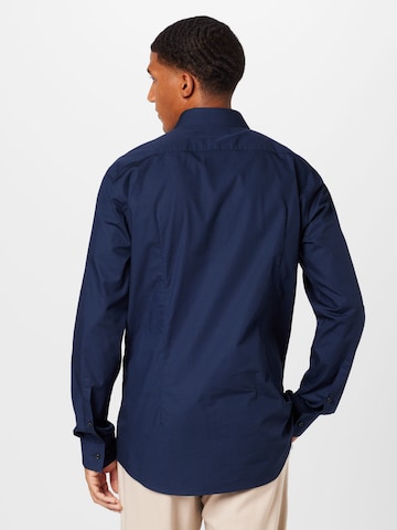 HUGO Slim Fit Hemd 'Kason' in Blau