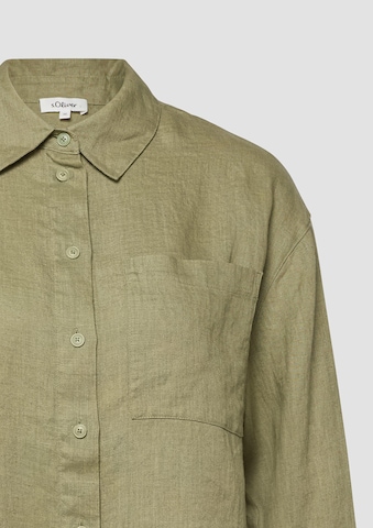 Chemisier s.Oliver en vert