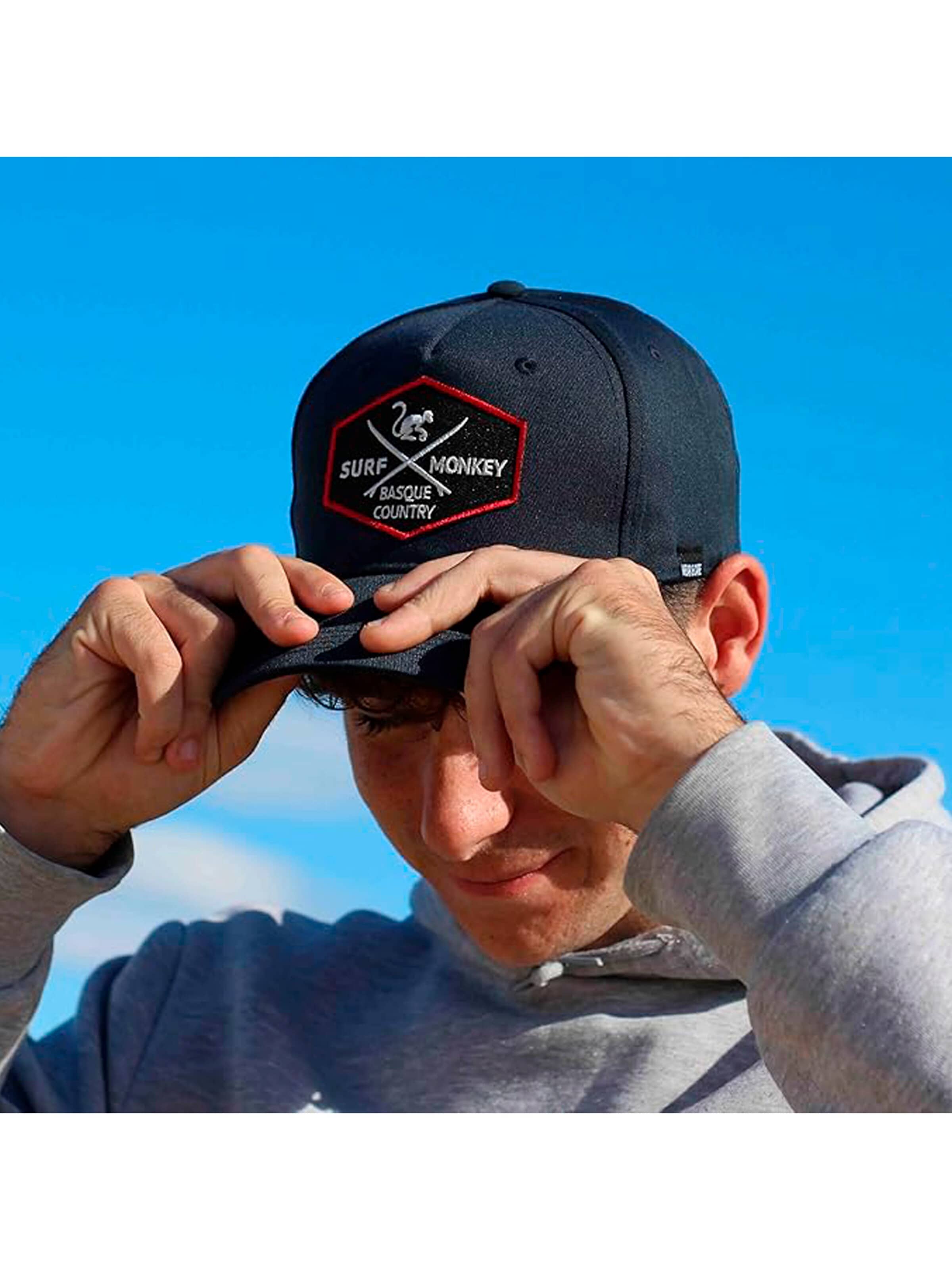 Surf Monkey Athletic Cap in Blue