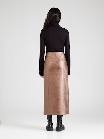 TOPSHOP Skirt in Bronze