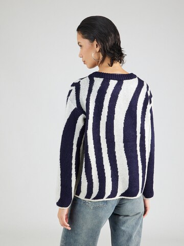 Key Largo Pullover 'WOOD' i blå