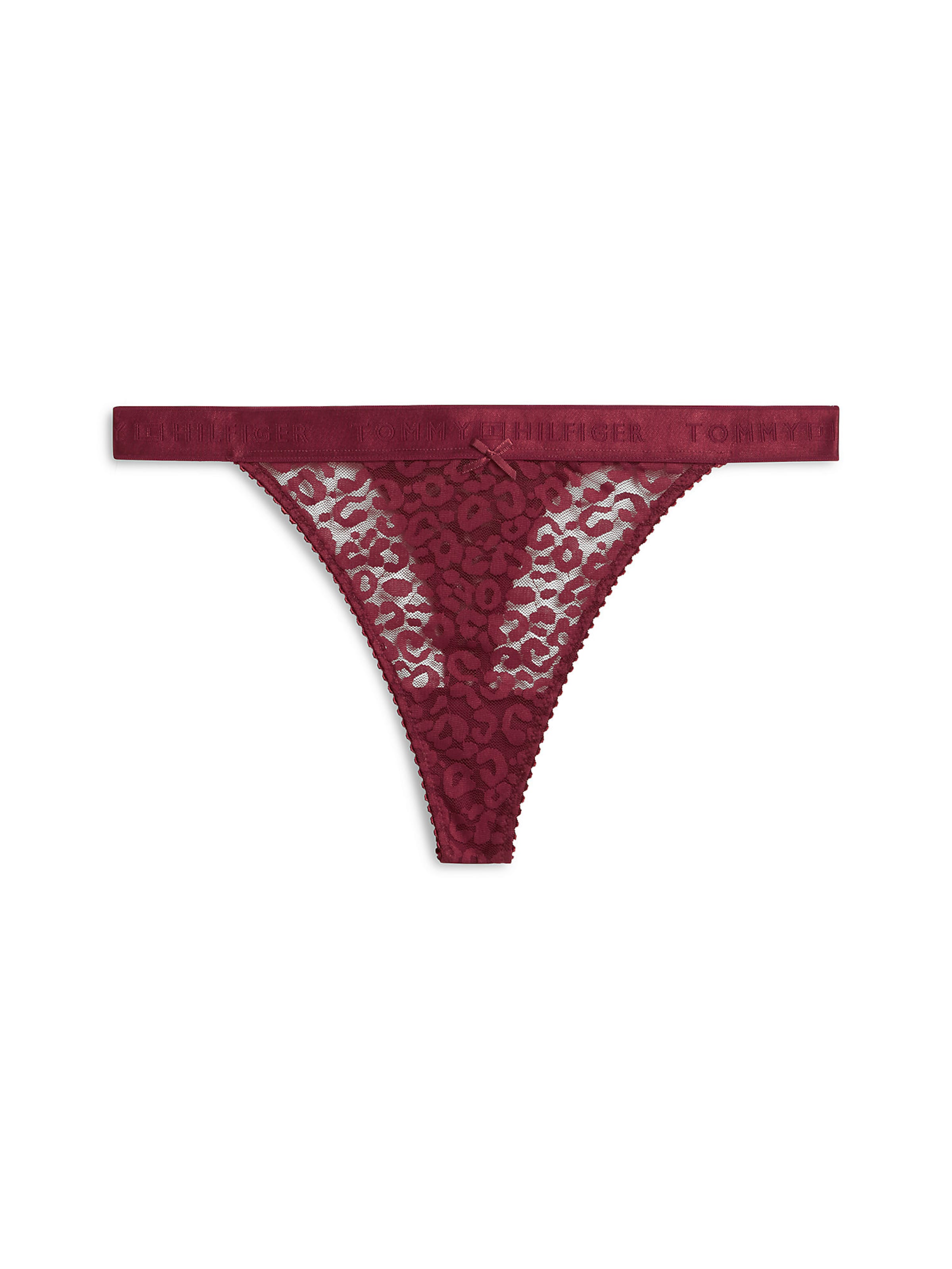 Tommy Hilfiger Underwear Stringi w kolorze czerwony: przód
