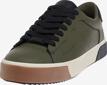 Pull&Bear Platform trainers in Green: front