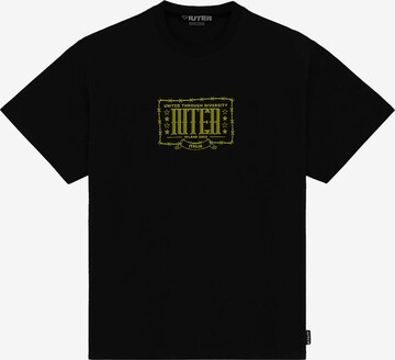 IUTER Shirt 'Barbdraht' in Zwart: voorkant