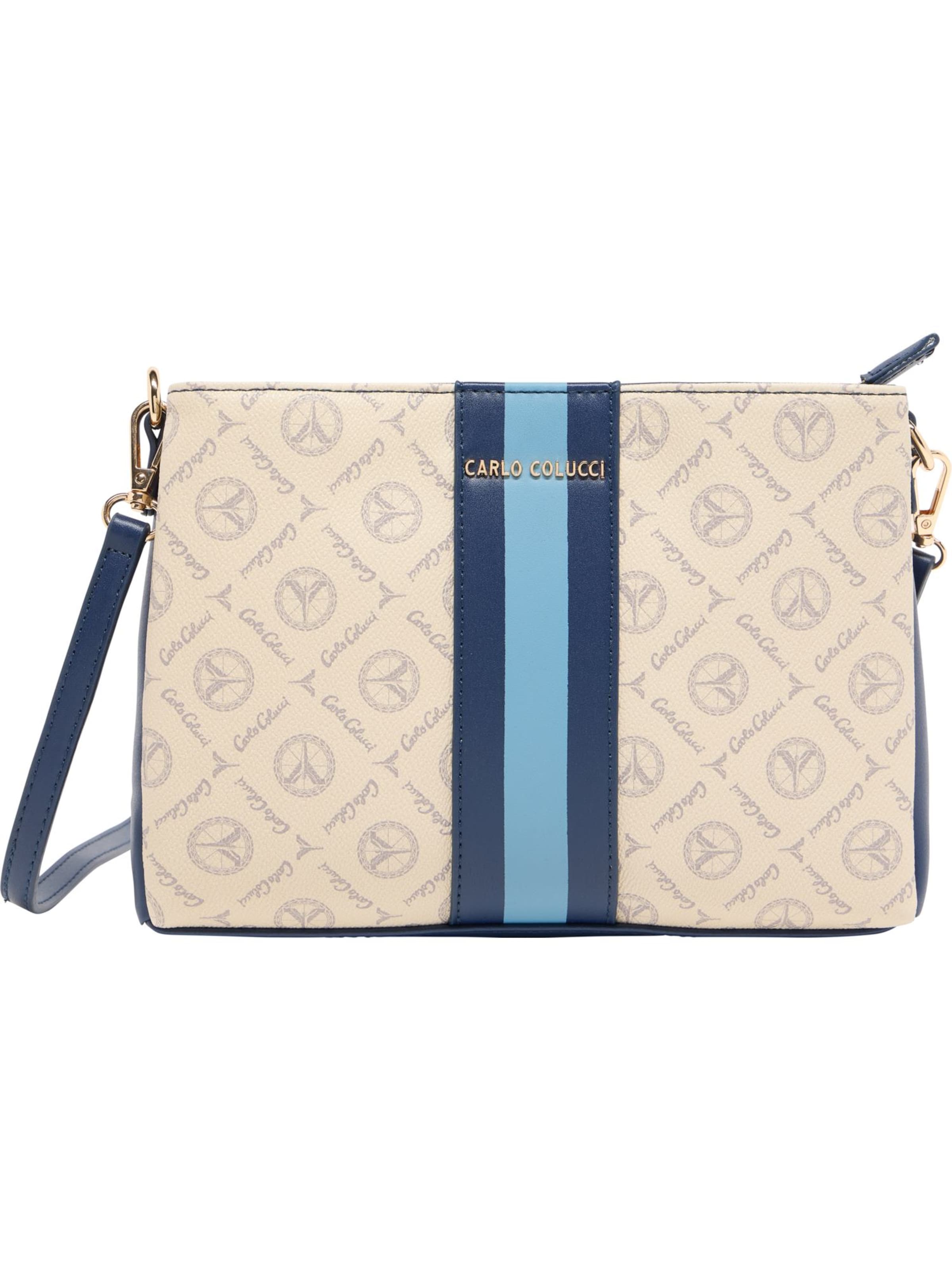 Carlo Colucci Umhängetasche 'Farina' in Beige: Vorderseite