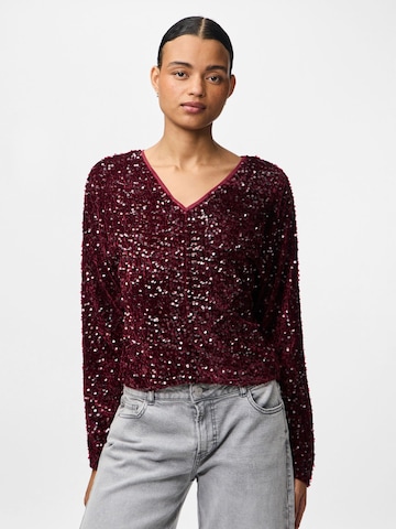 PIECES Blouse 'PCKam' in Rood: voorkant