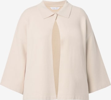 Cardigan MIAMODA en blanc : devant
