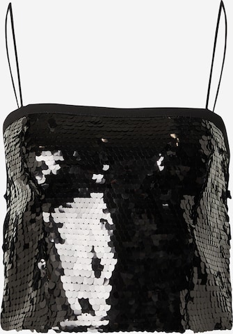 TOPSHOPTop - crna boja: prednji dio