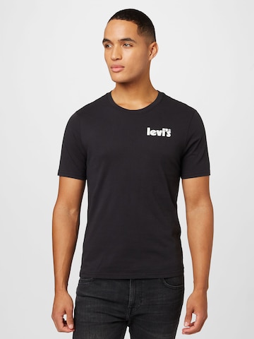LEVI'S ® Shirt 'SS Relaxed Fit Tee' in Zwart: voorkant