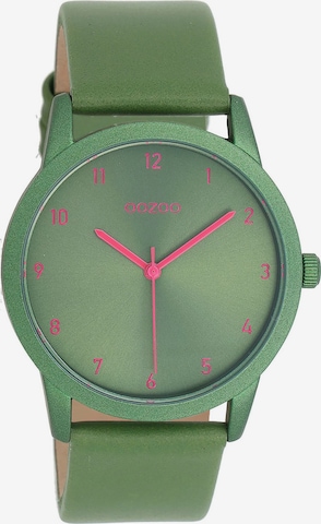 OOZOO Analog Watch in Green: front