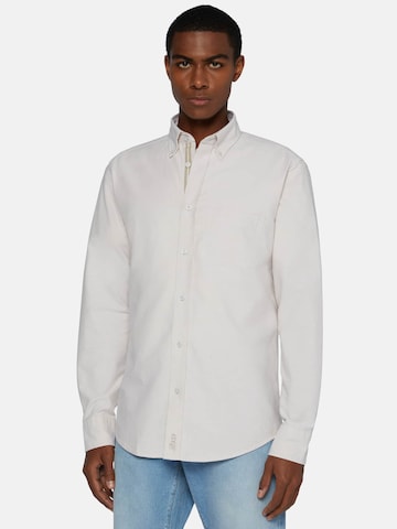 Coupe regular Chemise Boggi Milano en beige : devant