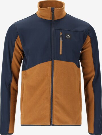 Whistler Athletic Fleece Jacket 'Evo' in Brown: front