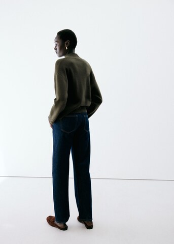 MANGO Sweater 'MARIN' in Green: back
