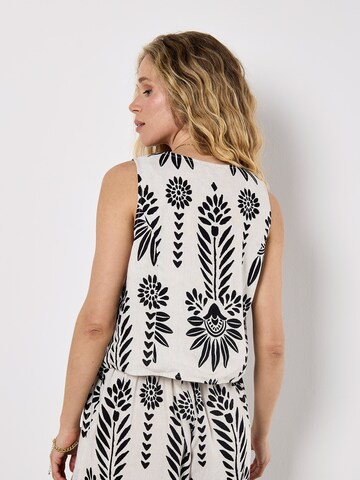 Haut Apricot en gris