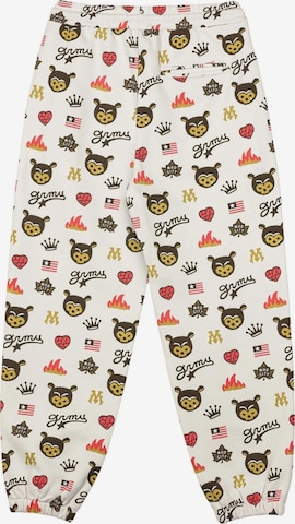 Regular Pantalon de sport Grimey en blanc : devant