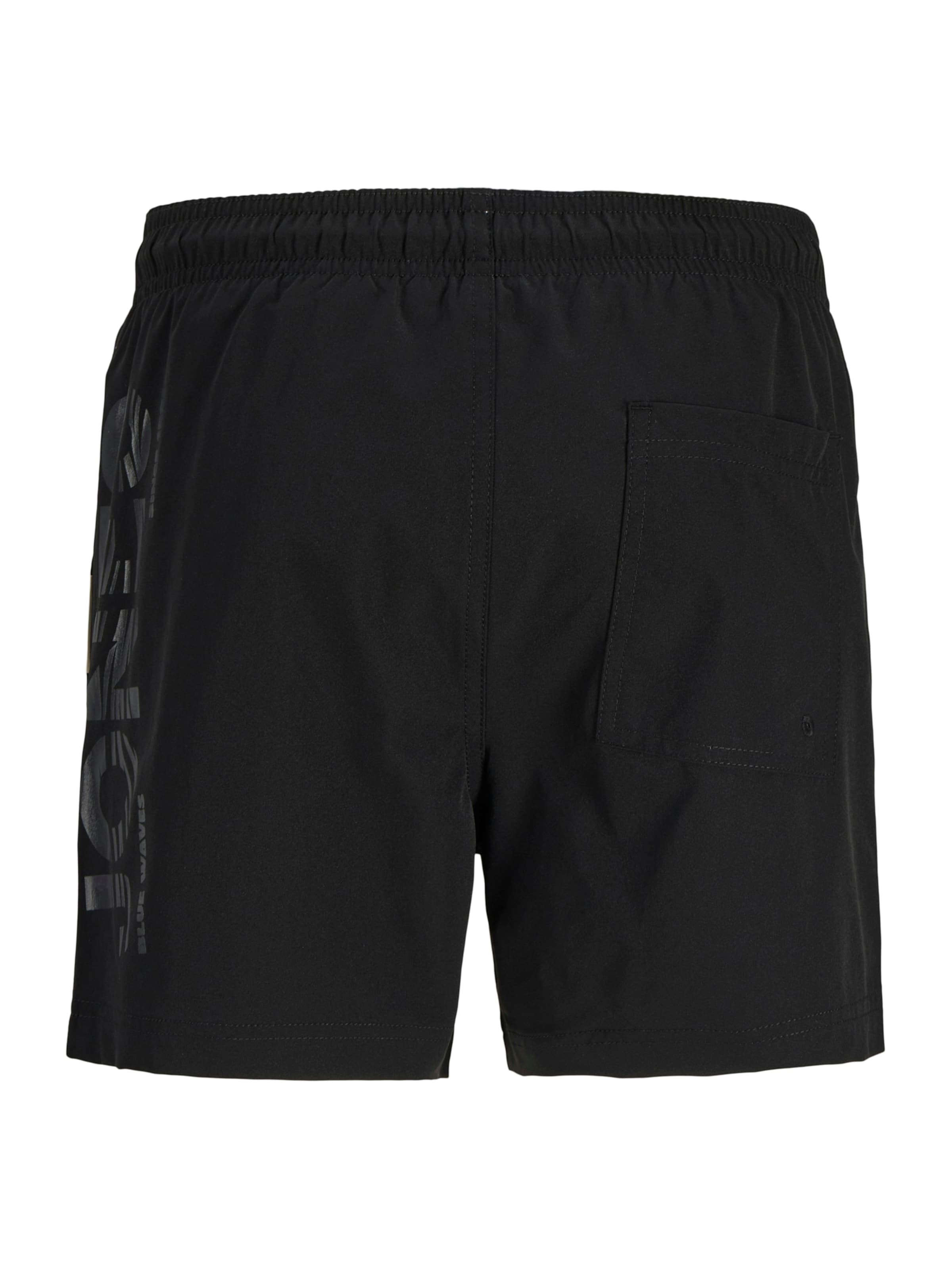 Jack & Jones Junior Board Shorts 'JPSTMAUI WAVE' in Black